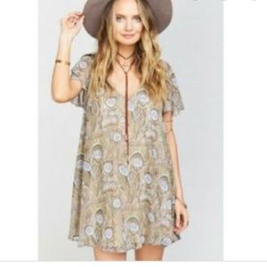 Show Me Your MuMu mini peacock dress